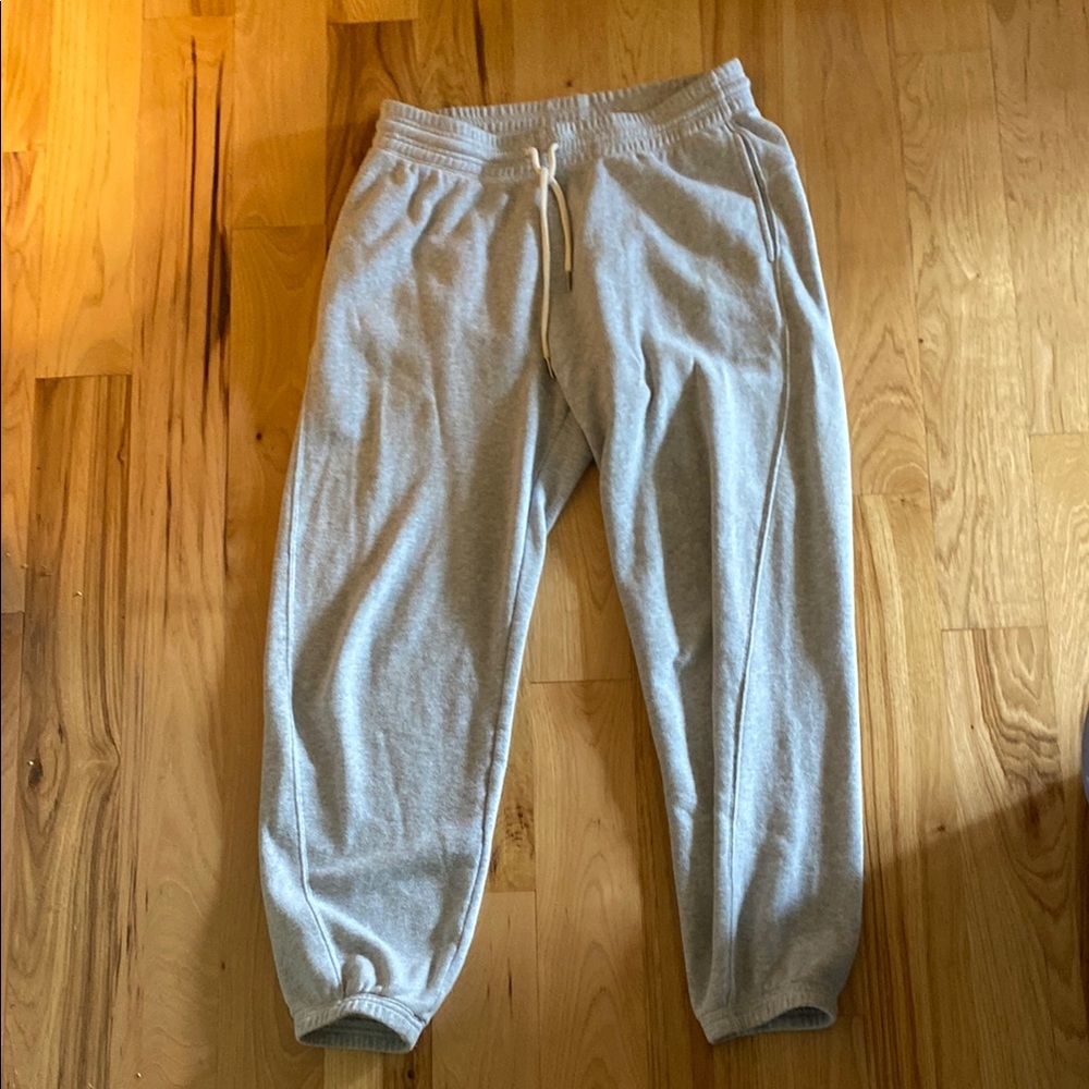 Aerie Gray Jogger Sweatpants with Elastic Waistband